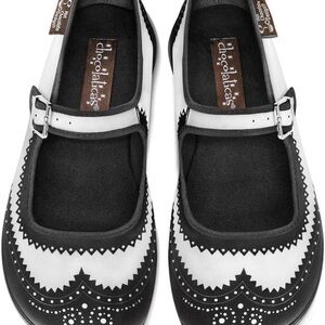 Duo Calacas Black and White Women's Flats